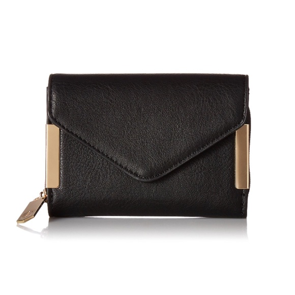 fairlygirly Handbags - Faux Leather Envelope Trifold Zipper Pocket Wallet